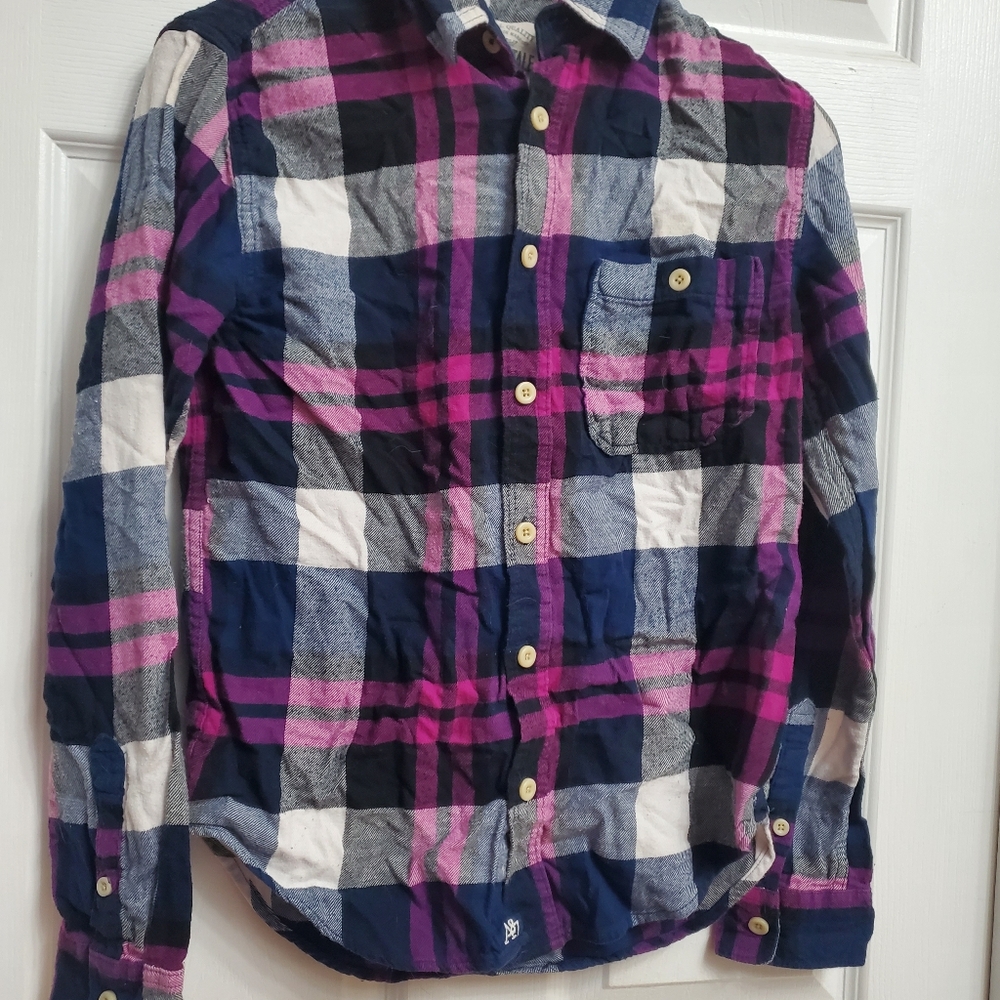 AEROPOSTALE Long Sleeve Flannel Shirt - Size S